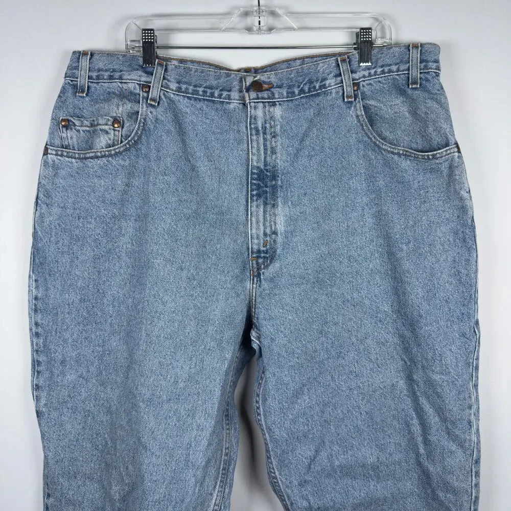 Vintage 1992 Levi's Men's Jeans Loose Fit Light Wash Size W42 L30 - Picture 3 of 8